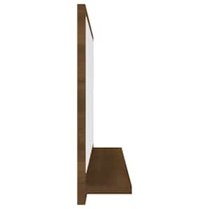 Koupelnové zrcadlo hnědý dub 60x10,5x37 cm kompozitní dřevo - obrázek 4