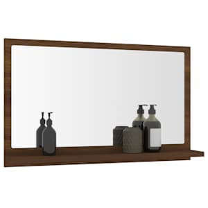 Koupelnové zrcadlo hnědý dub 60x10,5x37 cm kompozitní dřevo - obrázek 6