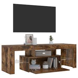 TV skříňka s LED osvětlením kouřový dub 120 x 35 x 40 cm - obrázek 4