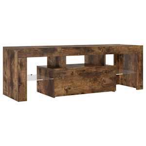 TV skříňka s LED osvětlením kouřový dub 120 x 35 x 40 cm - obrázek 5