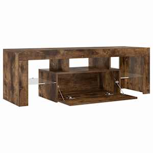 TV skříňka s LED osvětlením kouřový dub 120 x 35 x 40 cm - obrázek 6