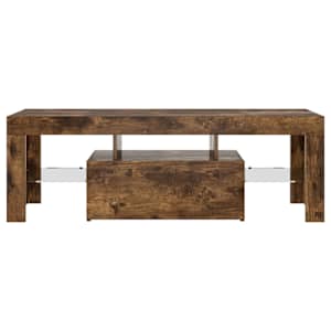 TV skříňka s LED osvětlením kouřový dub 120 x 35 x 40 cm - obrázek 7