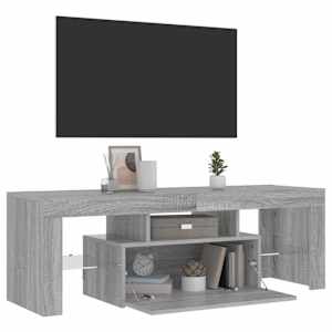 TV skříňka s LED osvětlením šedá sonoma 120 x 35 x 40 cm - obrázek 3