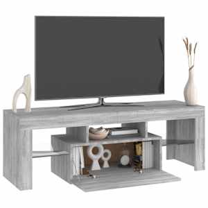 TV skříňka s LED osvětlením šedá sonoma 120 x 35 x 40 cm - obrázek 7