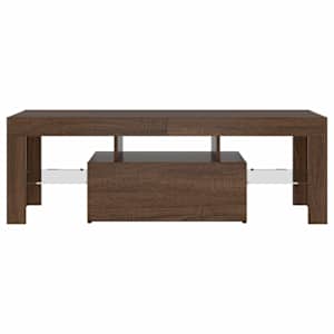 TV skříňka s LED osvětlením hnědý dub 120 x 35 x 40 cm - obrázek 6