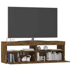 TV skříňka s LED osvětlením kouřový dub 120 x 35 x 40 cm - obrázek 13
