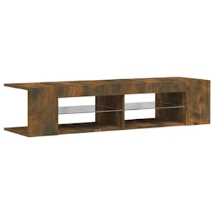 TV skříňka s LED osvětlením kouřový dub 135 x 39 x 30 cm - obrázek 3