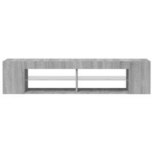 TV skříňka s LED osvětlením šedá sonoma 135 x 39 x 30 cm - obrázek 4