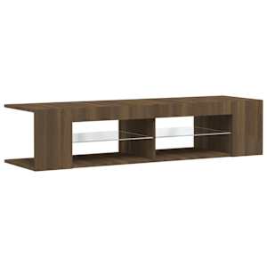 TV skříňka s LED osvětlením hnědý dub 135 x 39 x 30 cm - obrázek 3