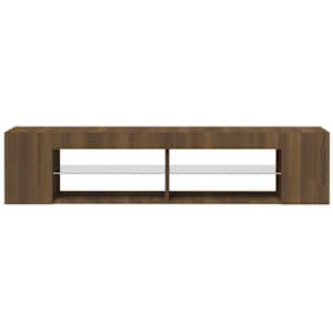 TV skříňka s LED osvětlením hnědý dub 135 x 39 x 30 cm - obrázek 4