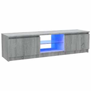 TV skříňka s LED osvětlením šedá sonoma 120 x 30 x 36 cm - obrázek 2