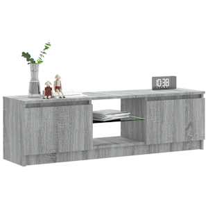 TV skříňka s LED osvětlením šedá sonoma 120 x 30 x 36 cm - obrázek 7