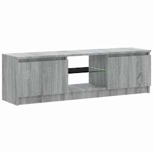 TV skříňka s LED osvětlením šedá sonoma 120 x 30 x 36 cm - obrázek 8