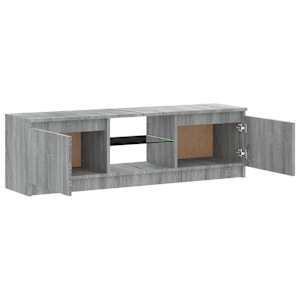 TV skříňka s LED osvětlením šedá sonoma 120 x 30 x 36 cm - obrázek 9