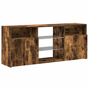 TV skříňka s LED osvětlením kouřový dub 120 x 30 x 50 cm - obrázek 6