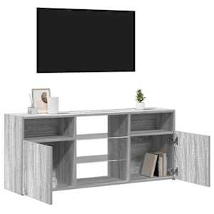 TV skříňka s LED osvětlením šedá sonoma 120 x 30 x 50 cm - obrázek 5