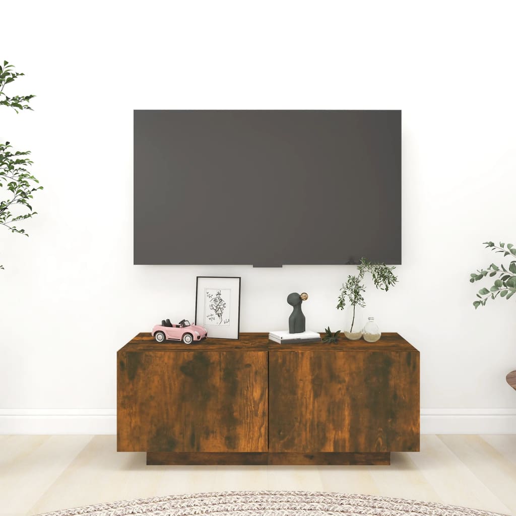 TV skříňka kouřový dub 100 x 35 x 40 cm kompozitní dřevo