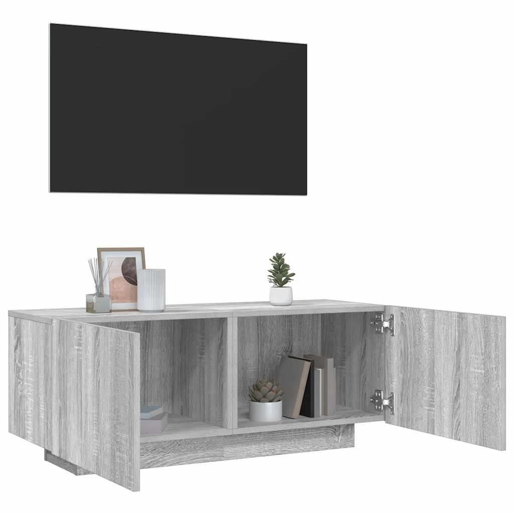 vidaXL TV-Schrank Grau Sonoma 100x35x40 cm Holzwerkstoff