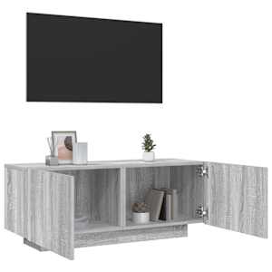 TV skříňka šedá sonoma 100 x 35 x 40 cm kompozitní dřevo - obrázek 1