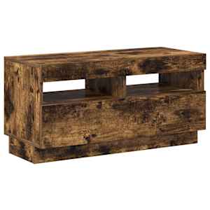 TV skříňka s LED osvětlením kouřový dub 80 x 35 x 40 cm - obrázek 8