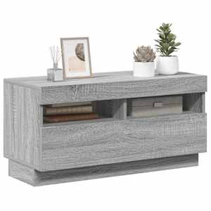 TV skříňka s LED osvětlením šedá sonoma 80 x 35 x 40 cm - obrázek 4