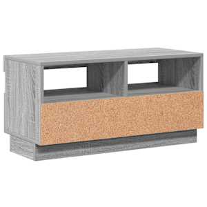 TV skříňka s LED osvětlením šedá sonoma 80 x 35 x 40 cm - obrázek 9