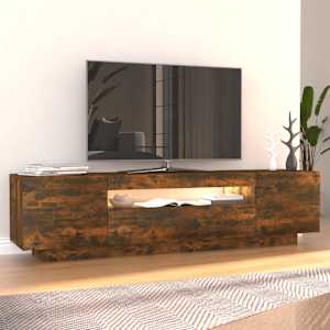 TV skříňka s LED osvětlením kouřový dub 160 x 35 x 40 cm - obrázek 5
