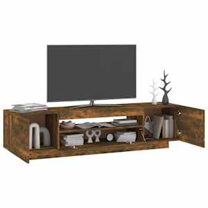 TV skříňka s LED osvětlením kouřový dub 160 x 35 x 40 cm - obrázek 6