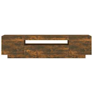 TV skříňka s LED osvětlením kouřový dub 160 x 35 x 40 cm - obrázek 8
