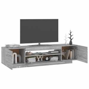 TV skříňka s LED osvětlením šedá sonoma 160 x 35 x 40 cm - obrázek 6