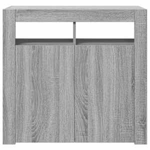 Příborník s LED osvětlením šedý sonoma 80 x 35 x 75 cm - obrázek 6