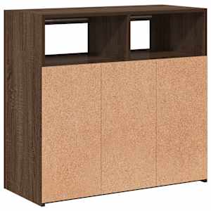 Příborník s LED osvětlením hnědý dub 80 x 35 x 75 cm - obrázek 10
