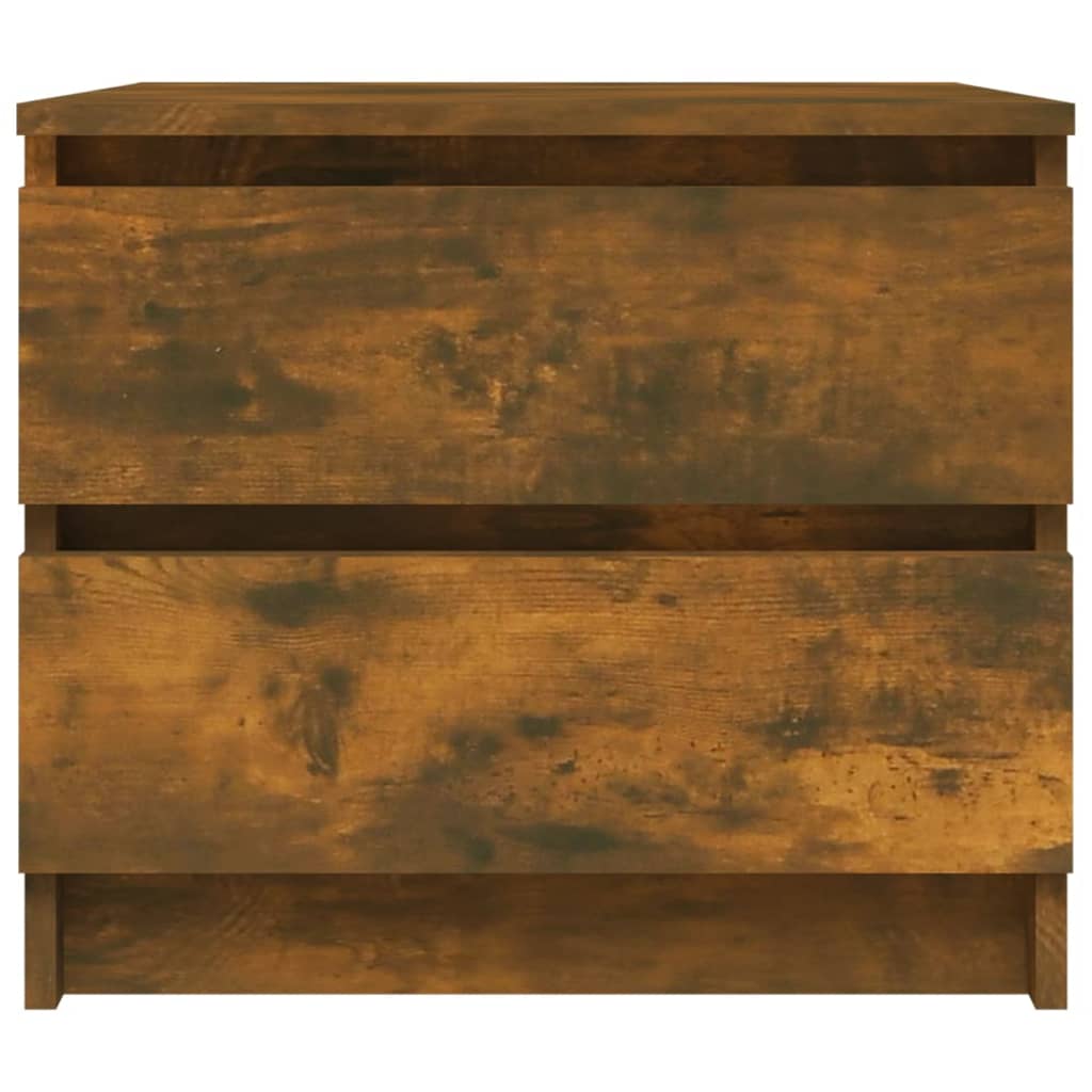 vidaXL Table de chevet Chêne fumé 50x39x43,5 cm Bois d'ingénierie