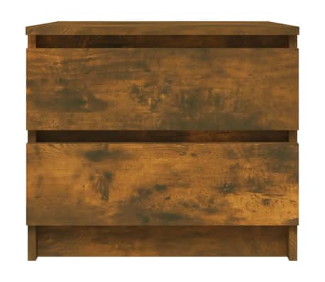 vidaXL Table de chevet Chêne fumé 50x39x43,5 cm Bois d'ingénierie