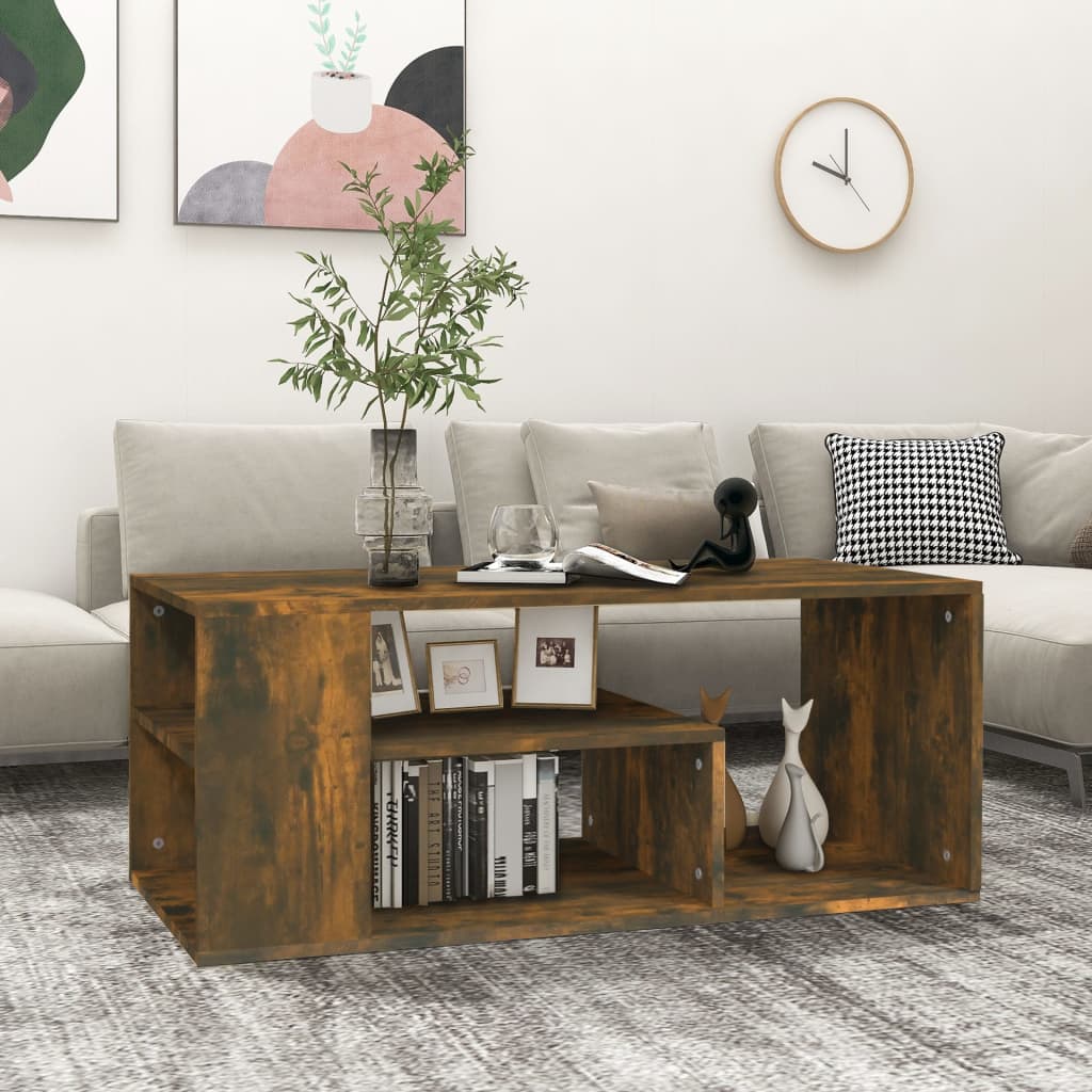 kafijas galdiņš, ozola krāsa, 100x50x40 cm, inženierijas koks | Stepinfit.lv
