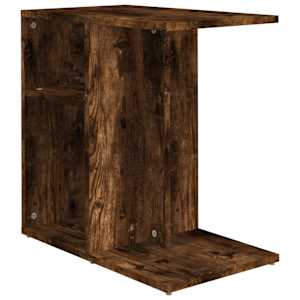 Odkládací stolek kouřový dub 50x30x50 cm kompozitní dřevo - obrázek 2