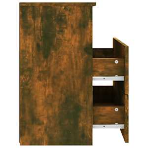 Nočna omarica 2 kosa dimljeni hrast 50x32x60 cm - slika 8