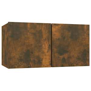 Závěsná TV skříňka kouřový dub 60 x 30 x 30 cm kompozitní dřevo - obrázek 2