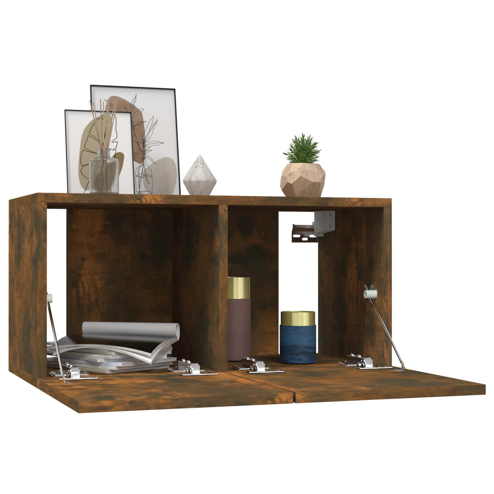 vidaXL TV-Wandschränke 3 Stk. Räuchereiche 60x30x30 cm – Bild 3