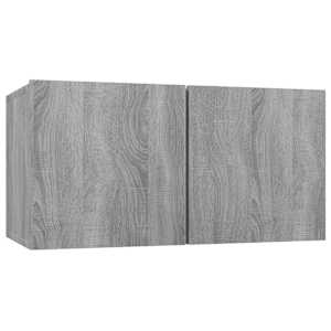 Závěsná TV skříňka šedá sonoma 60 x 30 x 30 cm kompozitní dřevo - obrázek 2