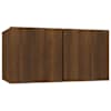 vidaXL seina telerikapp, Pruun tamm, 60 x 30 x 30 cm, tehispuit