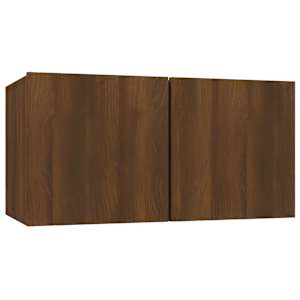 Závěsná TV skříňka hnědý dub 60 x 30 x 30 cm kompozitní dřevo - obrázek 2