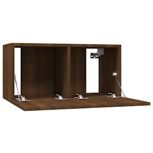 Závěsná TV skříňka hnědý dub 60 x 30 x 30 cm kompozitní dřevo - obrázek 5