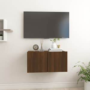 Závěsná TV skříňka hnědý dub 60 x 30 x 30 cm kompozitní dřevo - obrázek 1