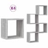 vidaXL Seinakarbid 4 tk Hall Sonoma 26 x 15 x 26 cm Tehispuit