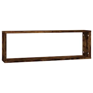 Nástěnné obdélníkové police 2 ks kouřový dub 80 x 15 x 26,5 cm - obrázek 5