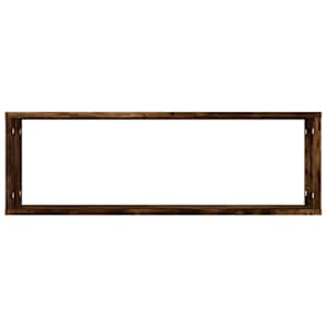 Nástěnné obdélníkové police 2 ks kouřový dub 80 x 15 x 26,5 cm - obrázek 6