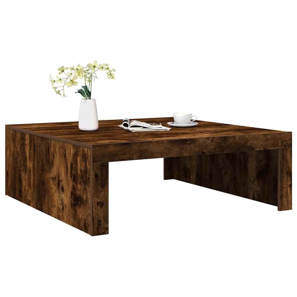 Thumbnail - vidaXL Couchtisch Räuchereiche 100x100x35 cm Holzwerkstoff