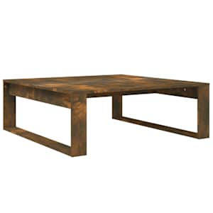 Konferenční stolek kouřový dub 100x100x35 cm kompozitní dřevo - obrázek 2