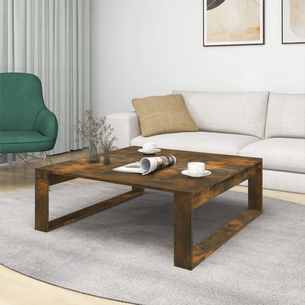 Thumbnail - vidaXL Couchtisch Räuchereiche 100x100x35 cm Holzwerkstoff